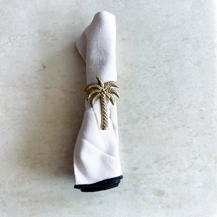 Palm Tree Napkin Ring - 4 Pack