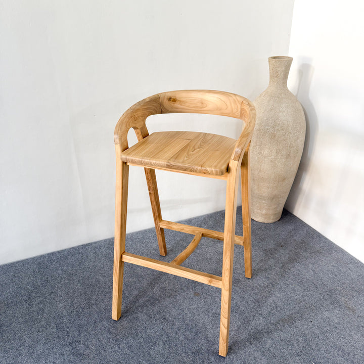 Evelyn Teak Bar Stool