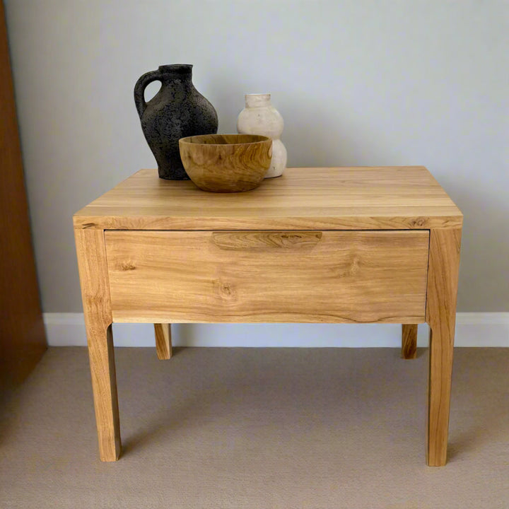 Bonnie Bedside Table front on by Ocean Luxe