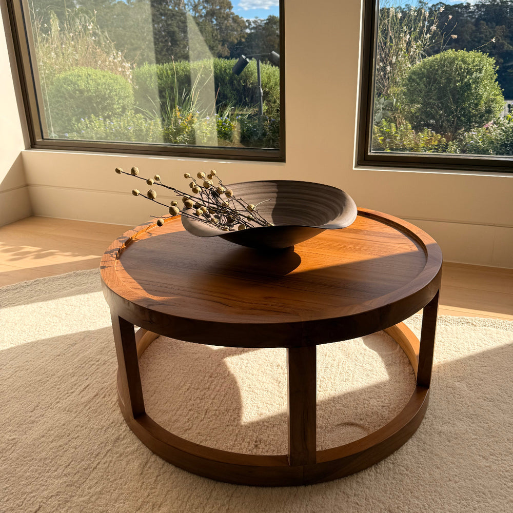 Connie Solid Teak Coffee Table by Ocean Luxe