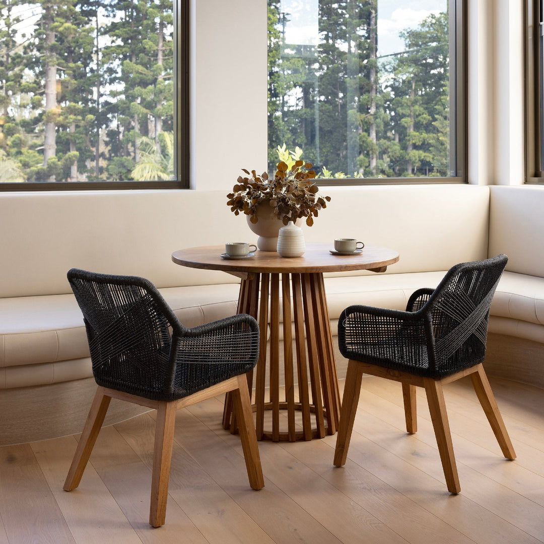 Daniel's dining chair in black by Ocean Luxe