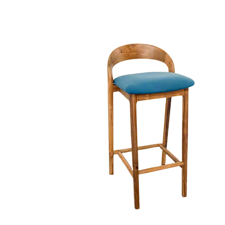 Dora Teak Bar Stool by Ocean Luxe