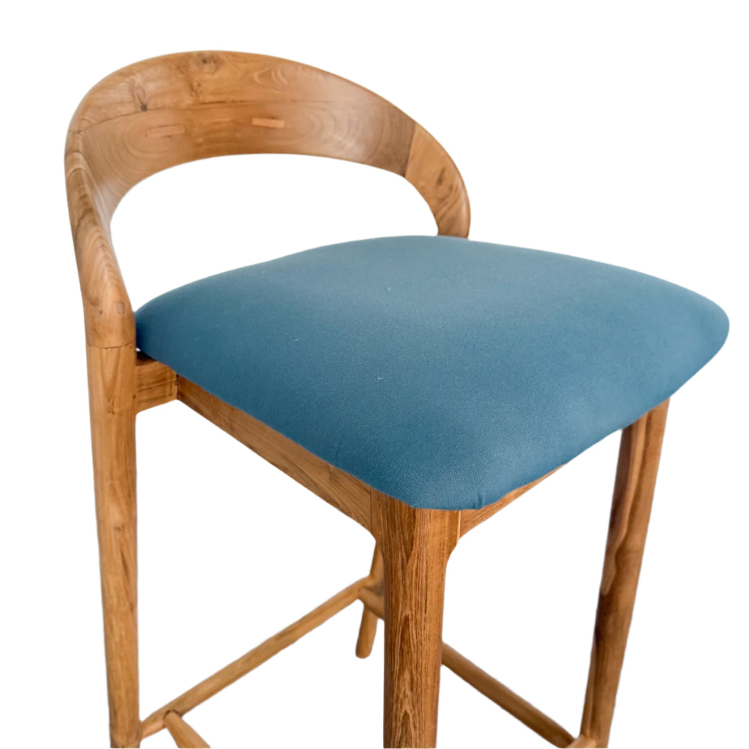 Dora Teak Bar Stool by Ocean Luxe