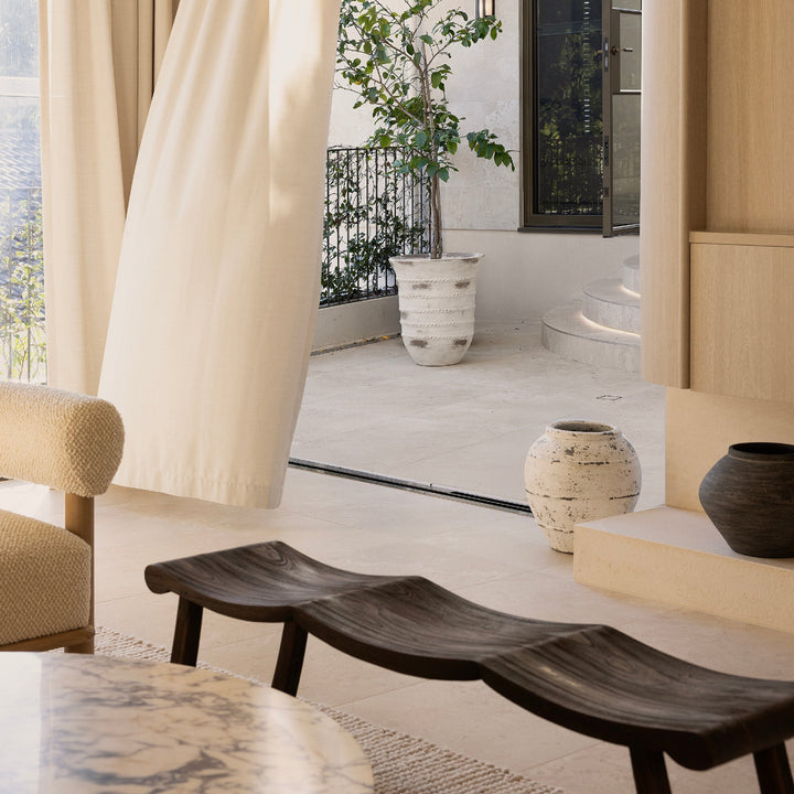 Orlando teak bench by Ocean Luxe