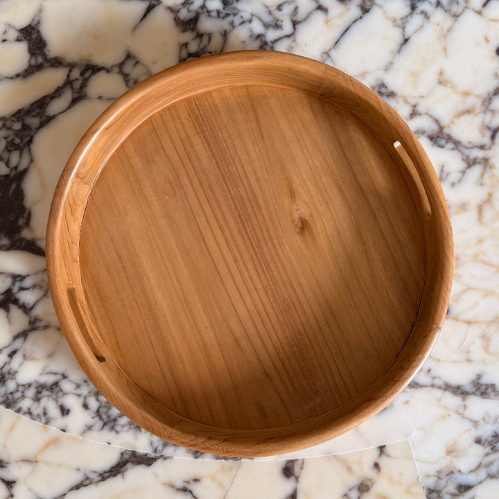Wooden Teak Tray by Ocean Luxe