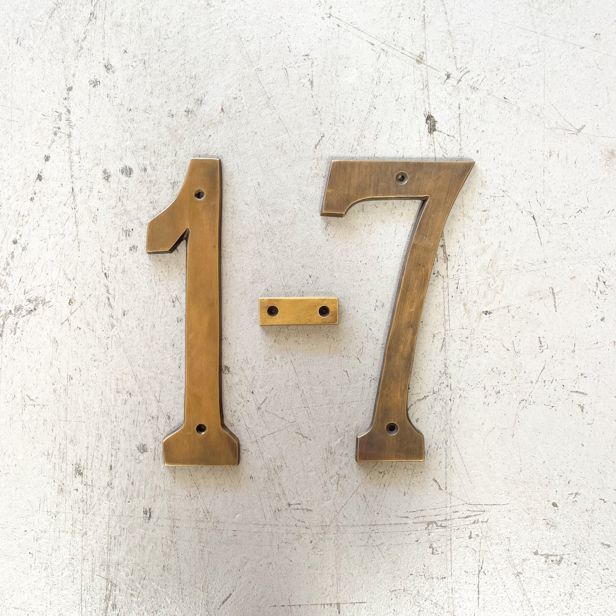 Large Brass House Numbers