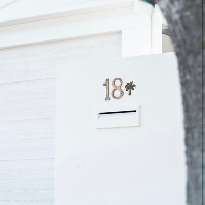 Large Brass House Numbers - Ocean Luxe