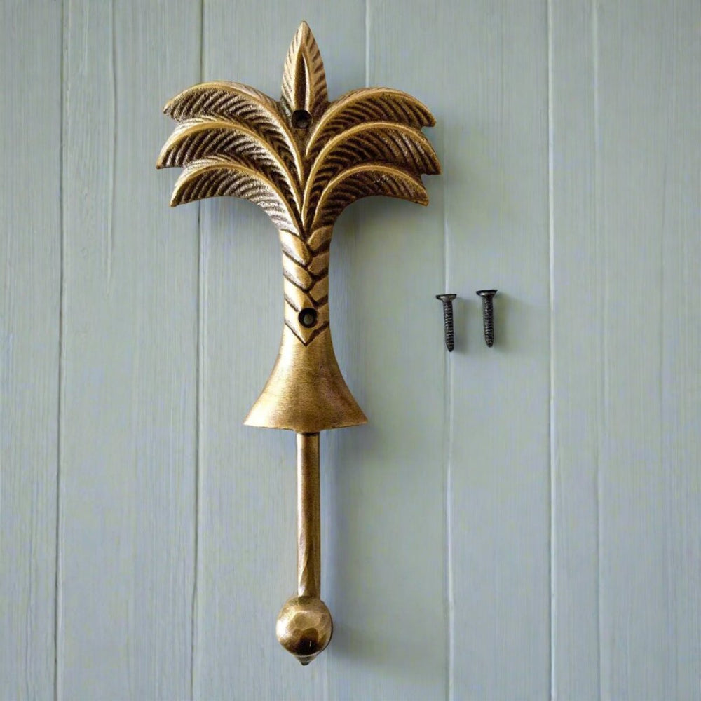 Ocean Luxe:Palm Tree Brass Hook