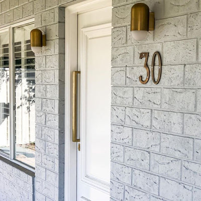 Brass House Numbers Large - Ocean Luxe