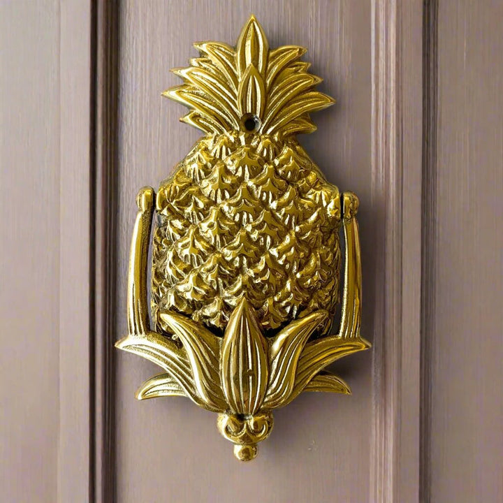 pineapple brass door knocker - Ocean Luxe