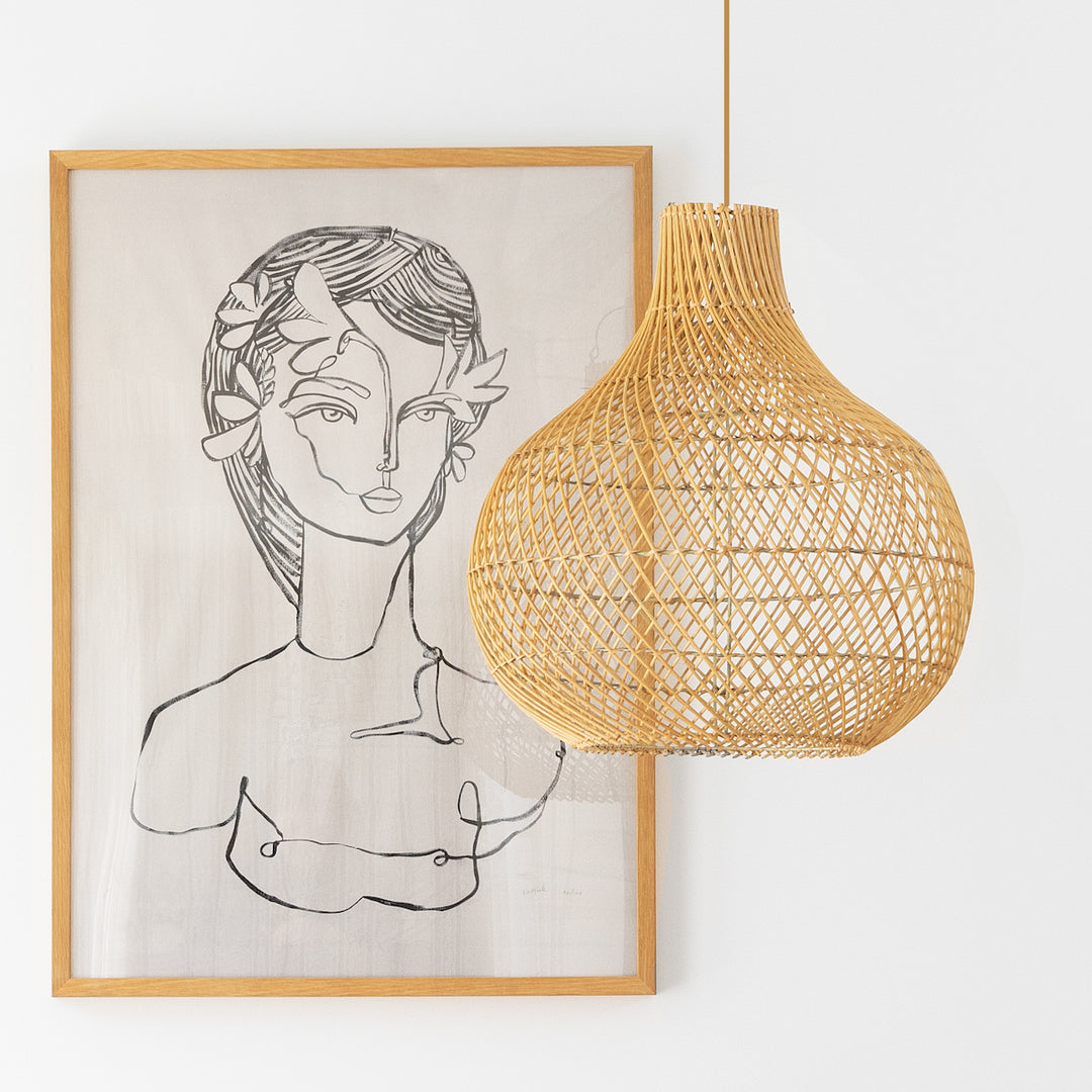 Broome rattan pendant light_Ocean Luxe
