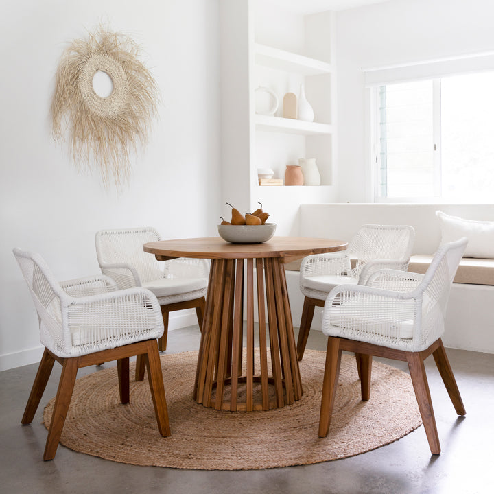 Daniels Dining Chair White - Ocean Luxe