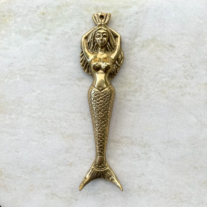 Mermaid Brass Hook - Ocean Luxe