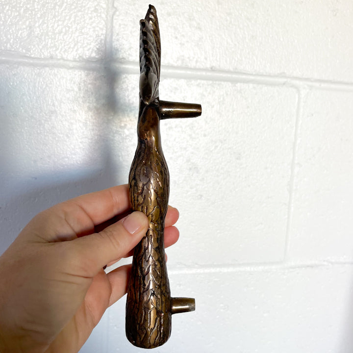 Palm Tree Door Handle side view by Ocean Luxe