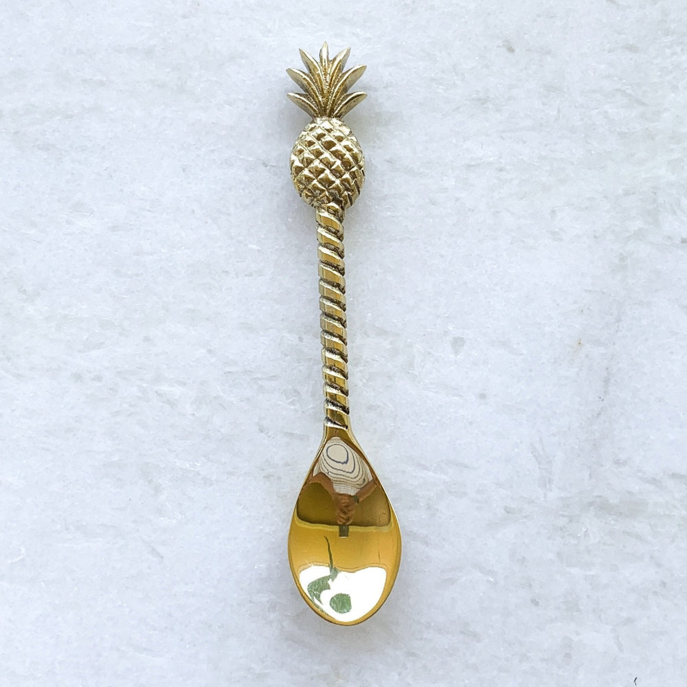 Pineapple Brass Spoon - Ocean Luxe