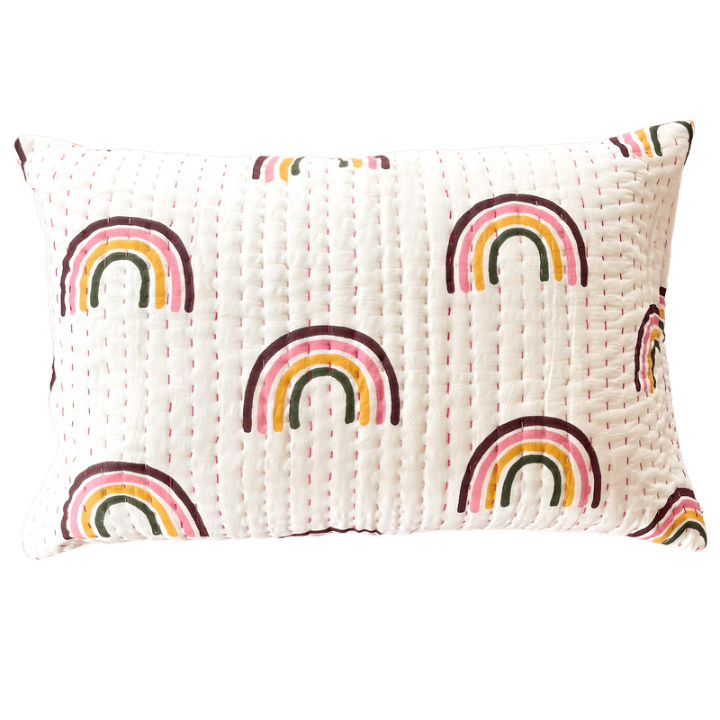 Rainbow pillowcase by Ocean Luxe