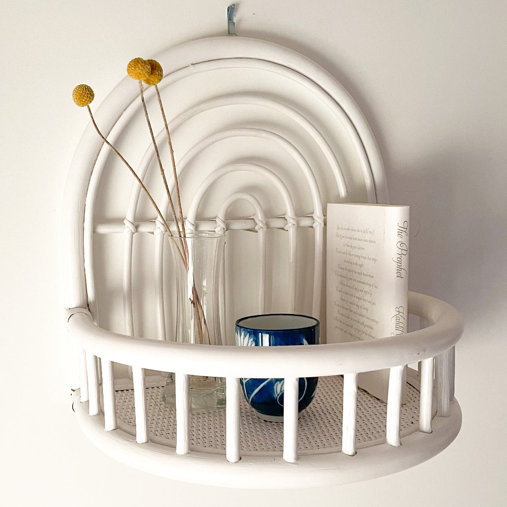 Rainbow Rattan Shelf - Ocean Luxe