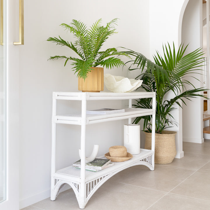 carmens console table white - Ocean Luxe
