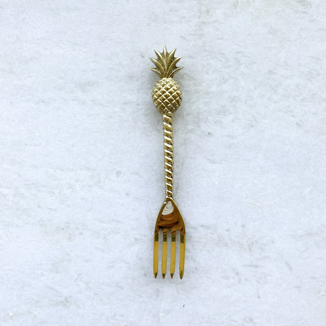 Pre Order - Pineapple Brass Cutlery - Ocean Luxe