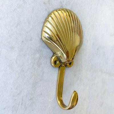 Shell Brass Hook