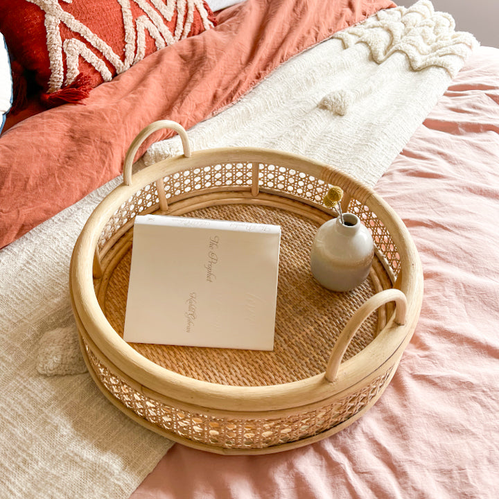 Rattan Tray - Ocean Luxe