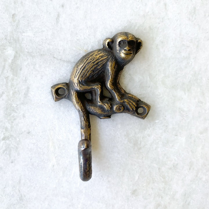 Monkey Brass Hook:Ocean Luxe