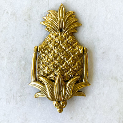 pineapple brass door knocker - Ocean Luxe