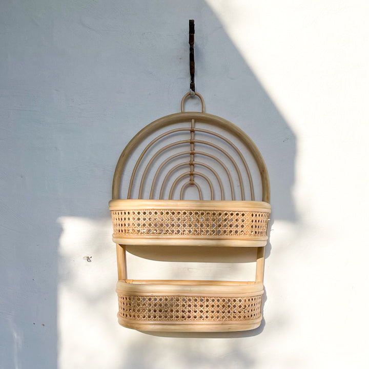 Hanging Rattan Basket: Ocean Luxe