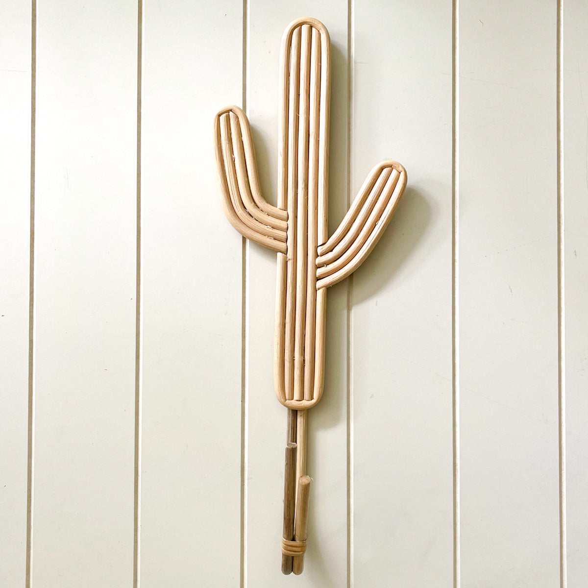 Rattan Cactus Decorative Hook