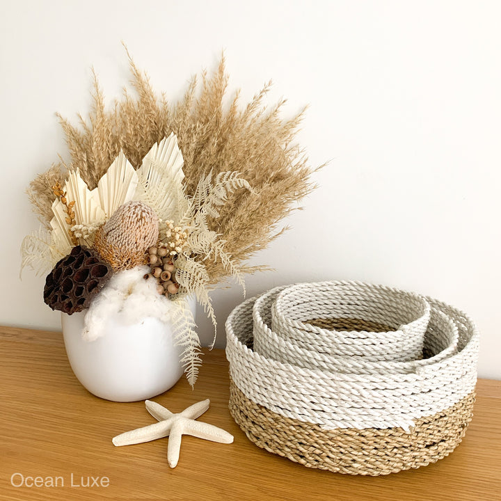 Broome Basket Set of Three - Ocean Luxe