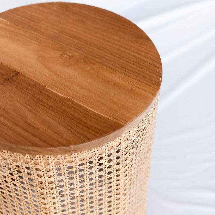 Tabithas Teak side table: Ocean Luxe