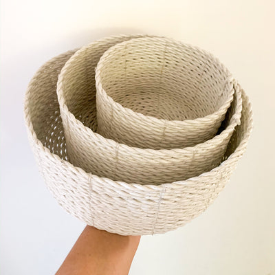 Broome Basket Set of Three - Ocean Luxe